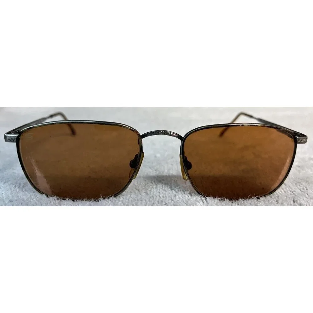 Vintage Serengeti Mariner Antique Rose Metal 5581 Sunglasses Rose Red Lenses